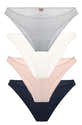 Slip Brésilien Femme En Dentelle - Coton 95%, élastique 5%, Motif Cœur, Lavable En Machine, Marine - 9
