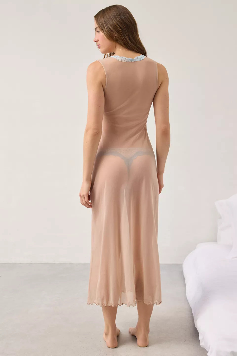 Tulle with Lace Empire Gown