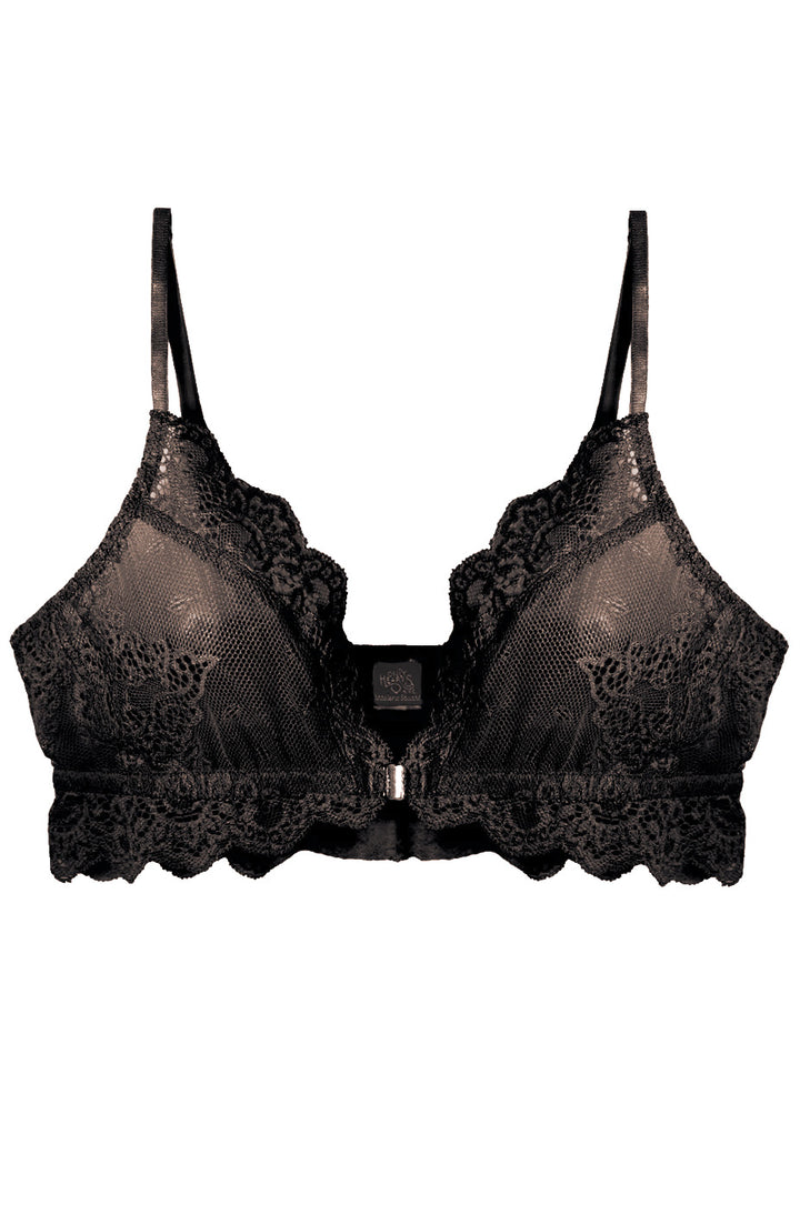 So Fine Lace Bralette Chocolate
