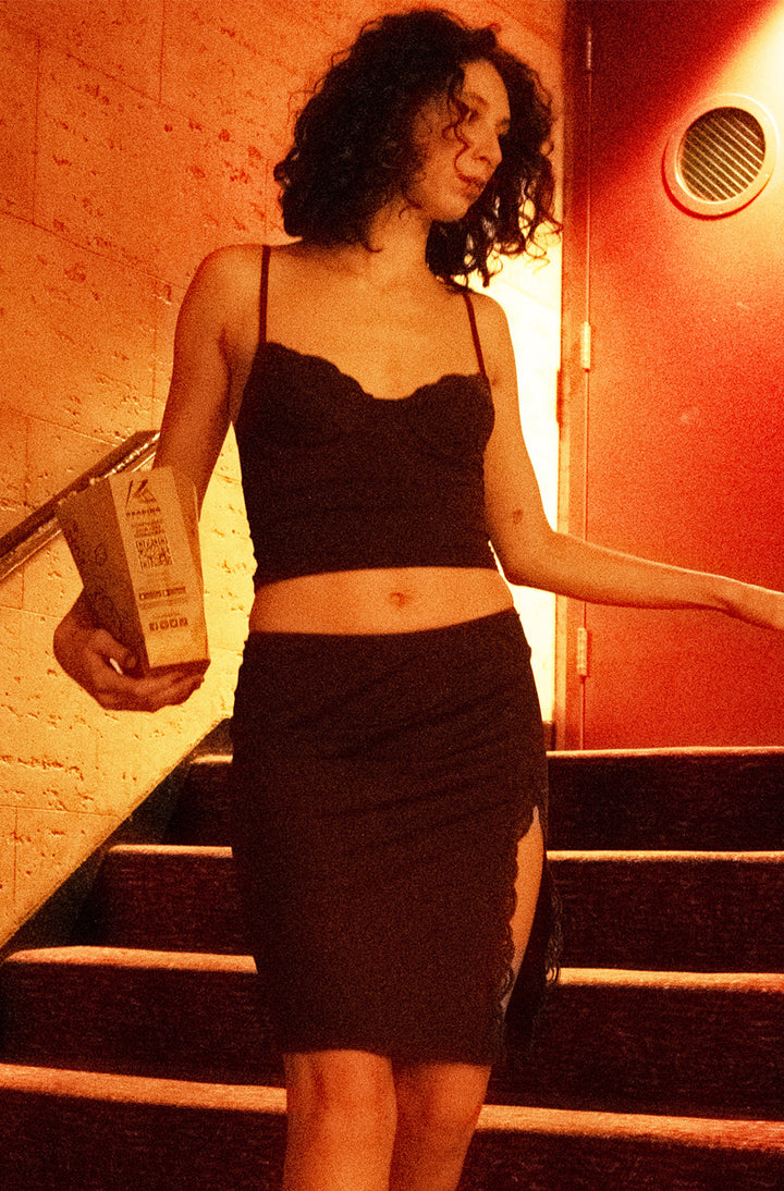 Delicious with Lace Midi Slip