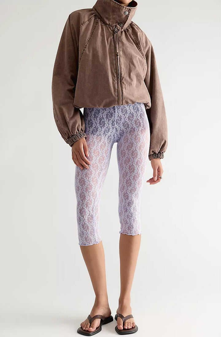 Stretch Lace Capri