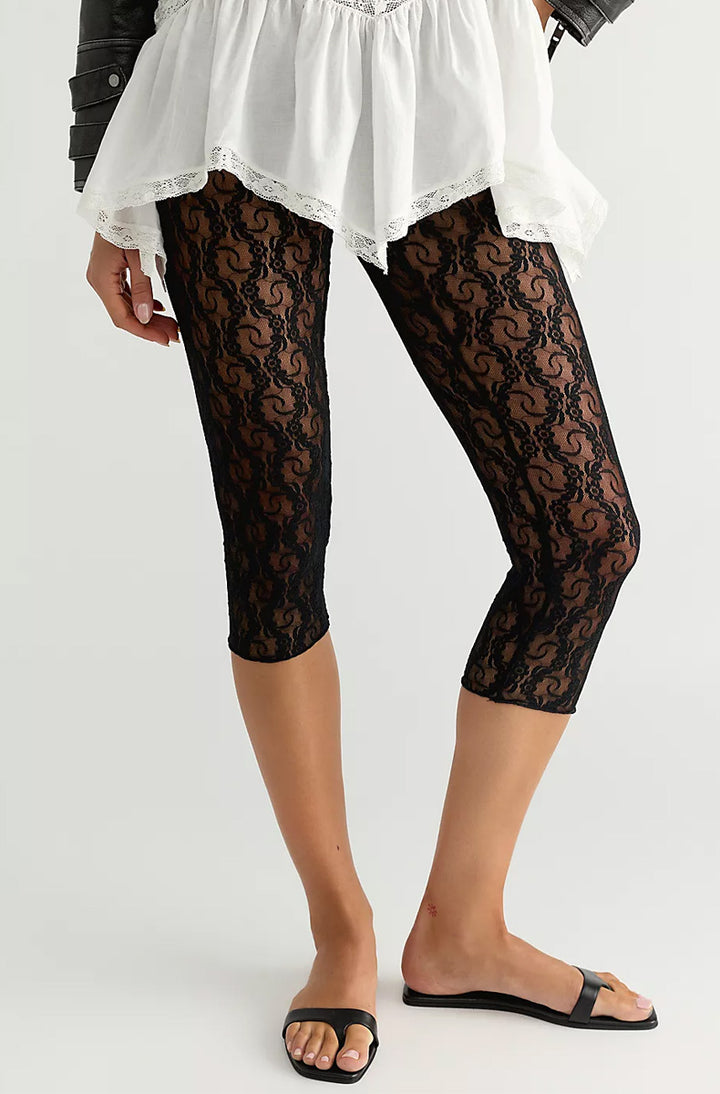 Stretch Lace Capri