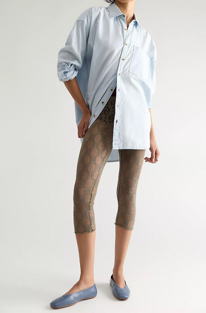 Stretch Lace Capri