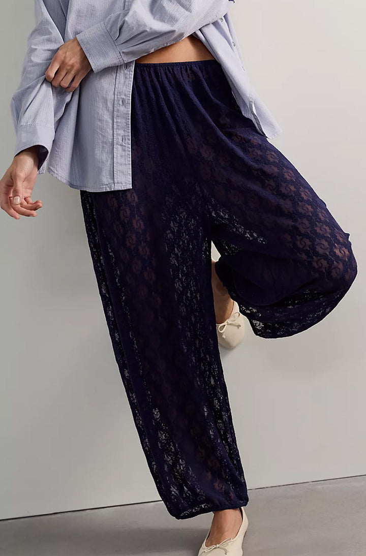 Stretch Lace Balloon Pant