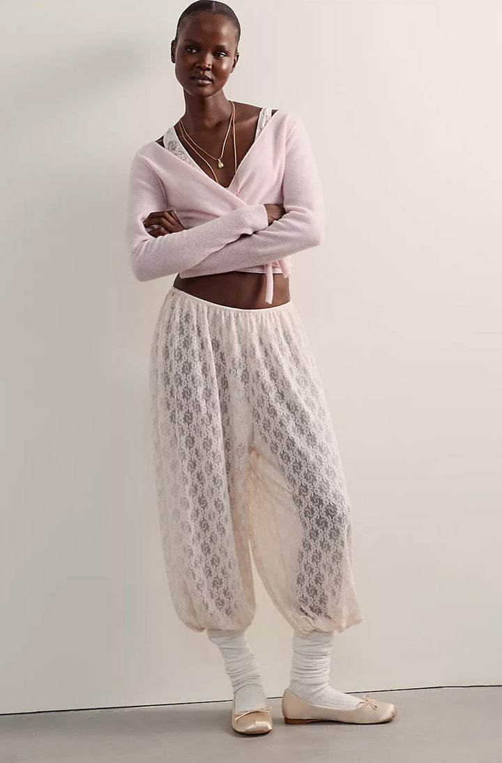 Stretch Lace Balloon Pant