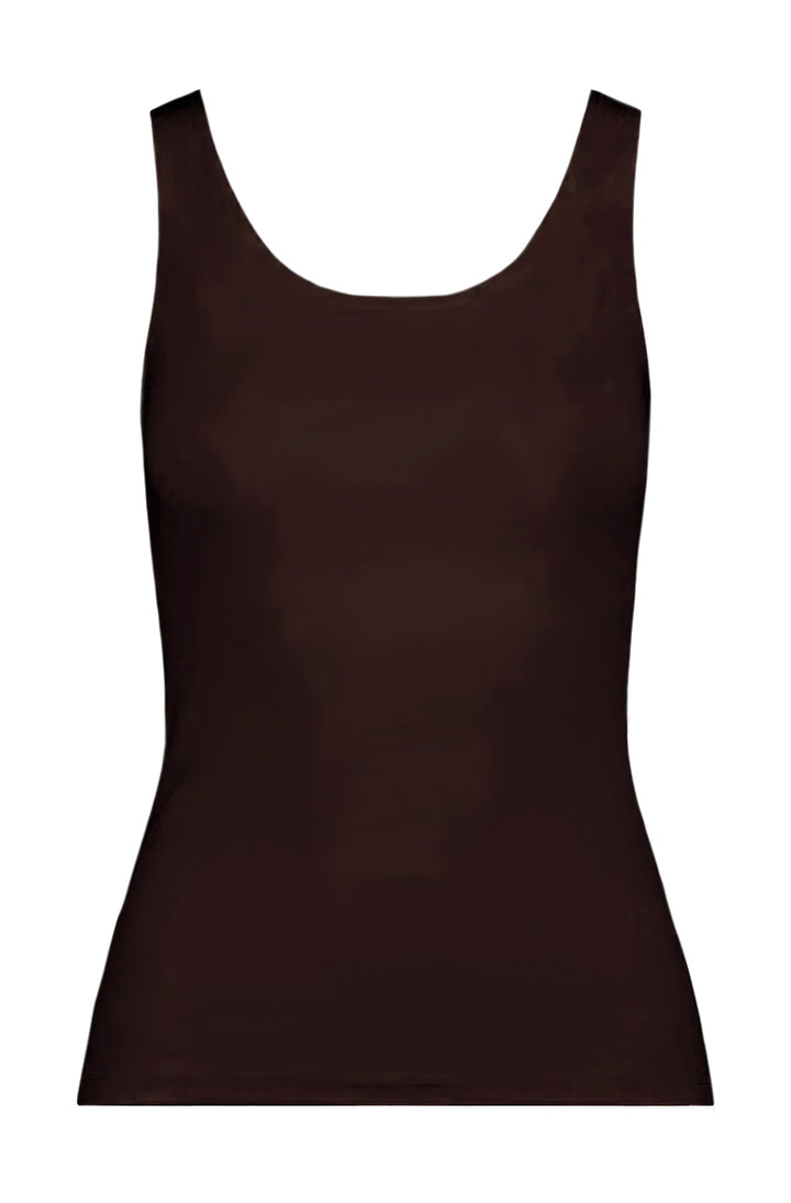 Delicious Low Back Tank Chocolate