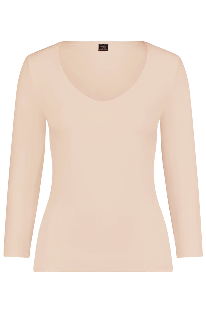 Delicious 2 Ply 3/4 Sleeve V-neck