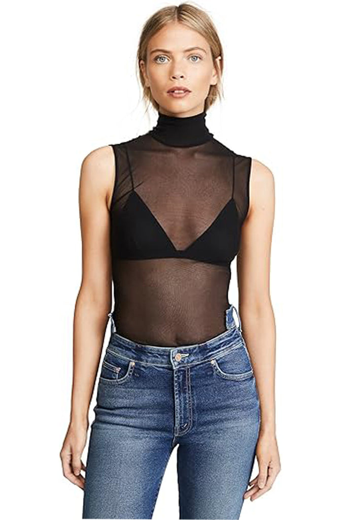 Tulle Sleeveless Turtleneck – Only Hearts