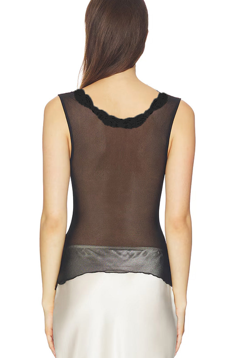 Tulle with Lace Empire Tank
