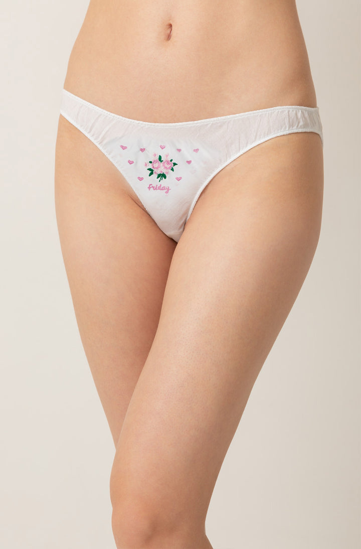 Long Weekend 3 Pack Embroidered French Bikinis