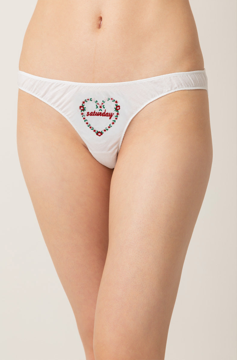 Long Weekend 3 Pack Embroidered French Bikinis