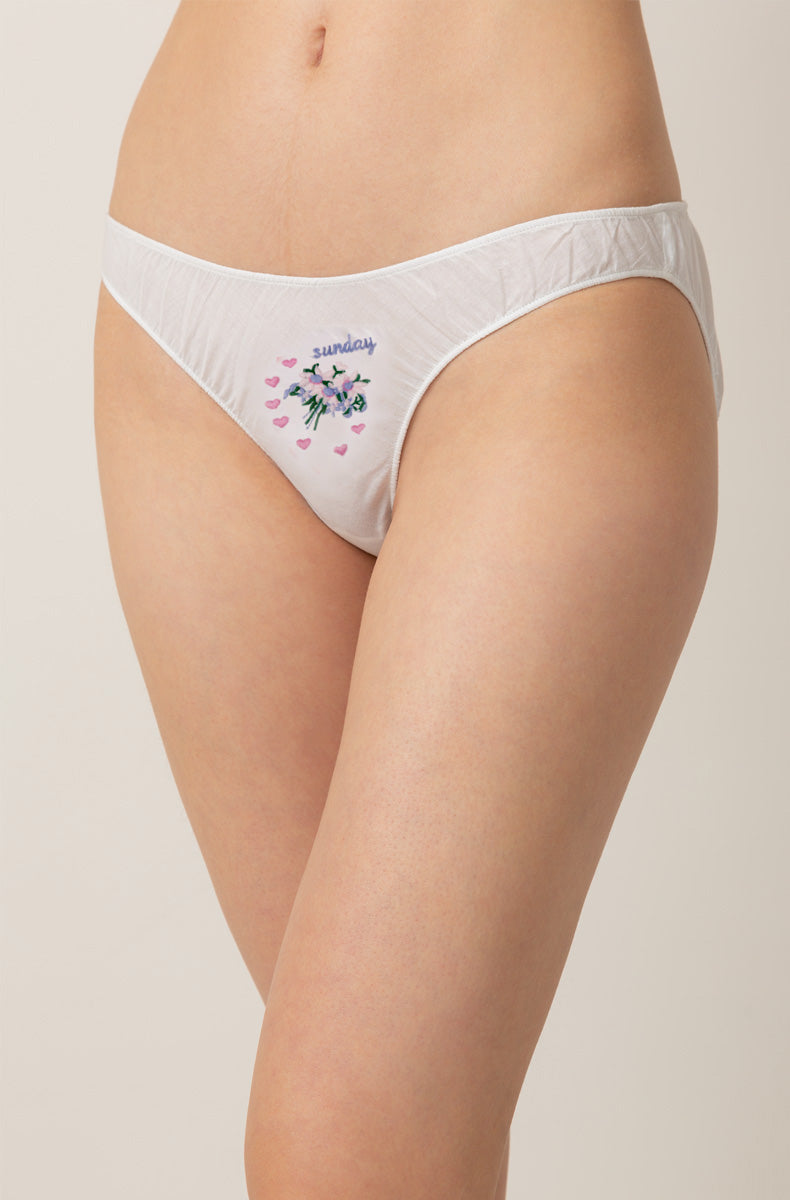 Long Weekend 3 Pack Embroidered French Bikinis