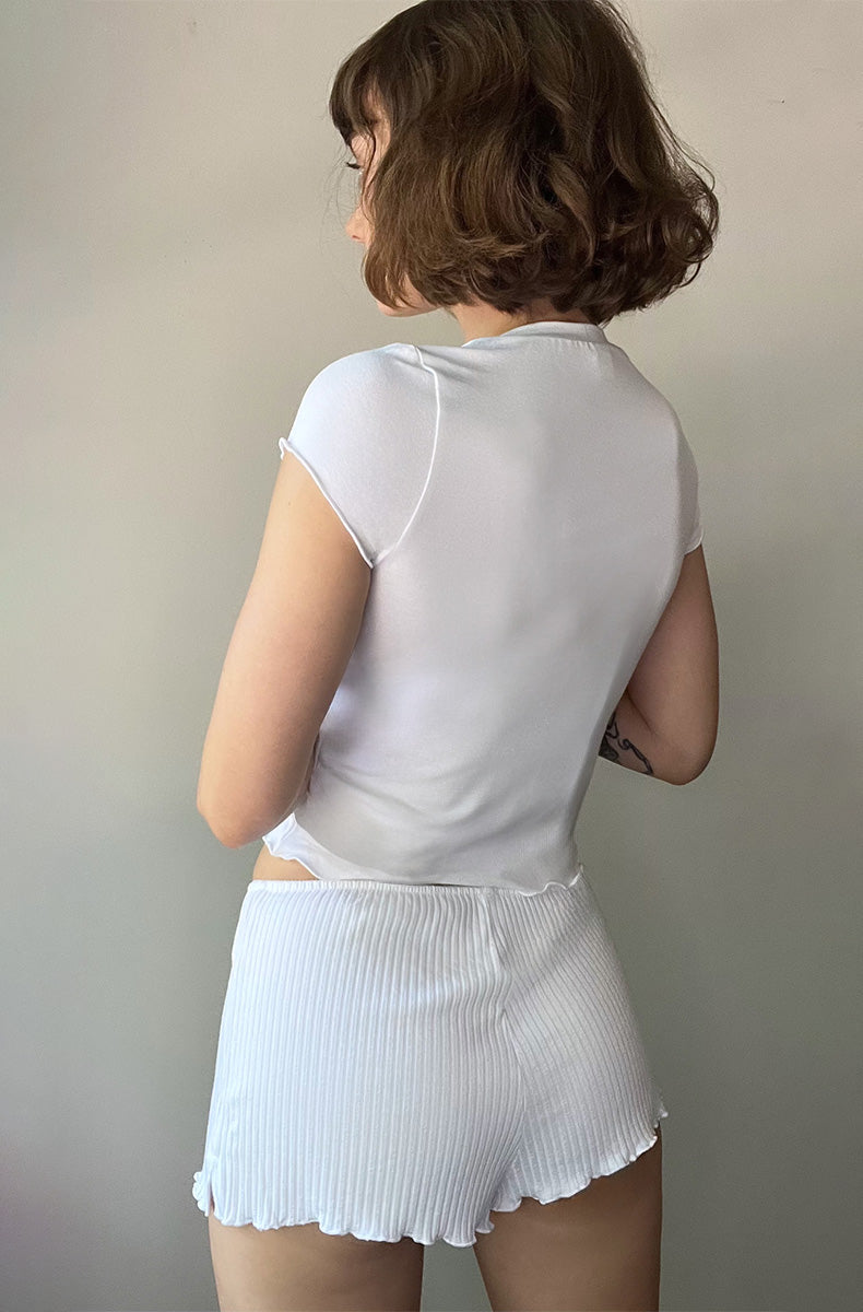 Eco Rib Pearl Shortie