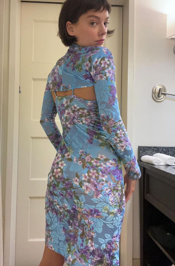 Lavender Bouquet Underwire Slip