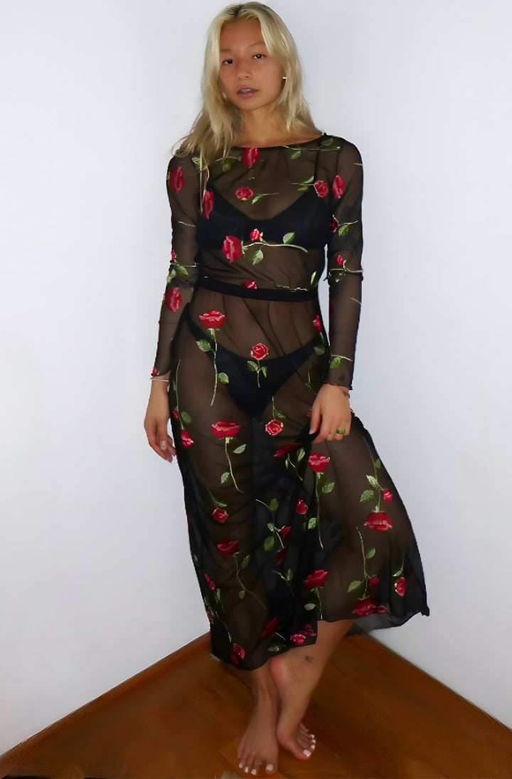 A Rose Is A Rose Clara Long Sleeve Dress