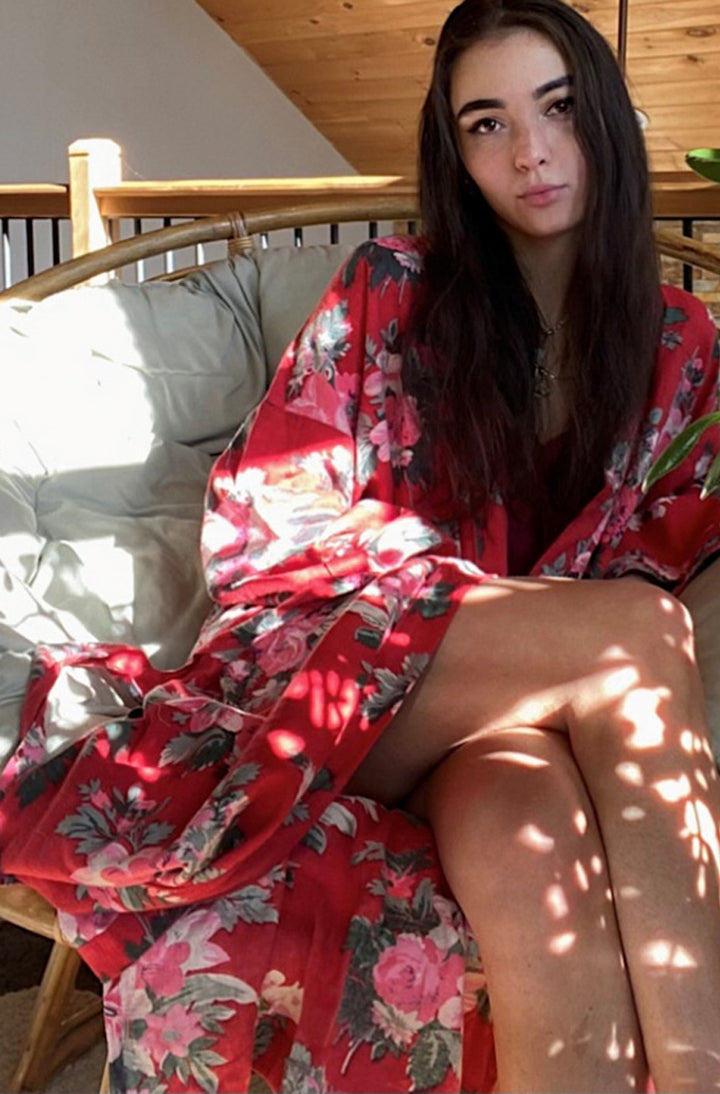 Bourbon Rose Kimono