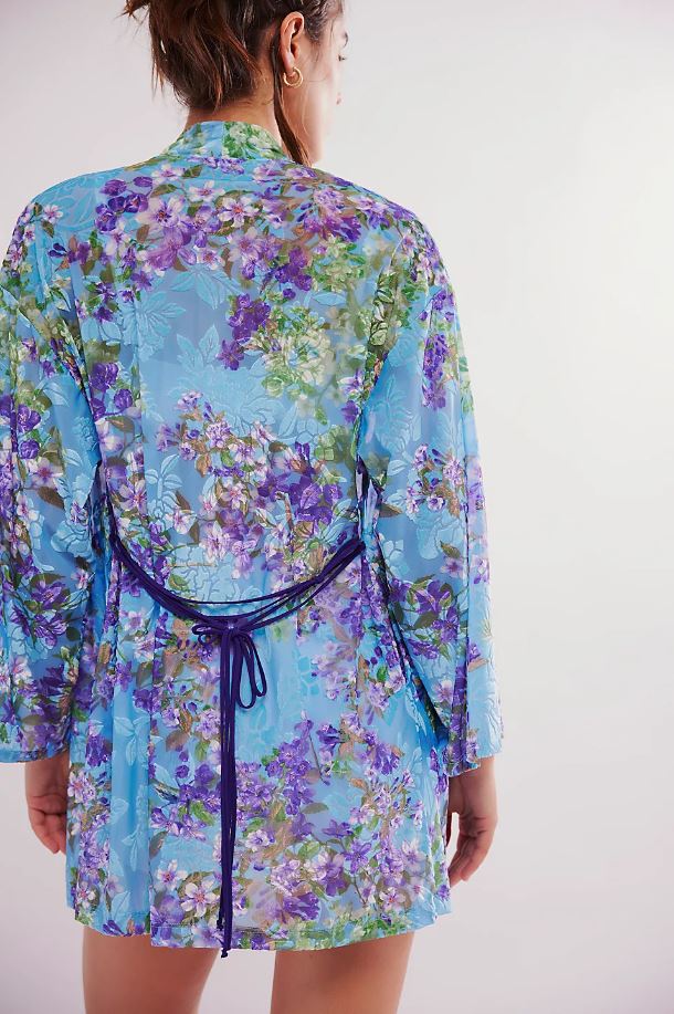Lavender Bouquet Kimono