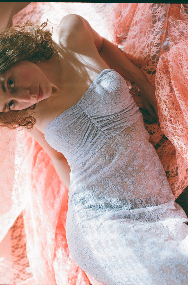 Stretch Lace Farah Dress SL Tinted / L
