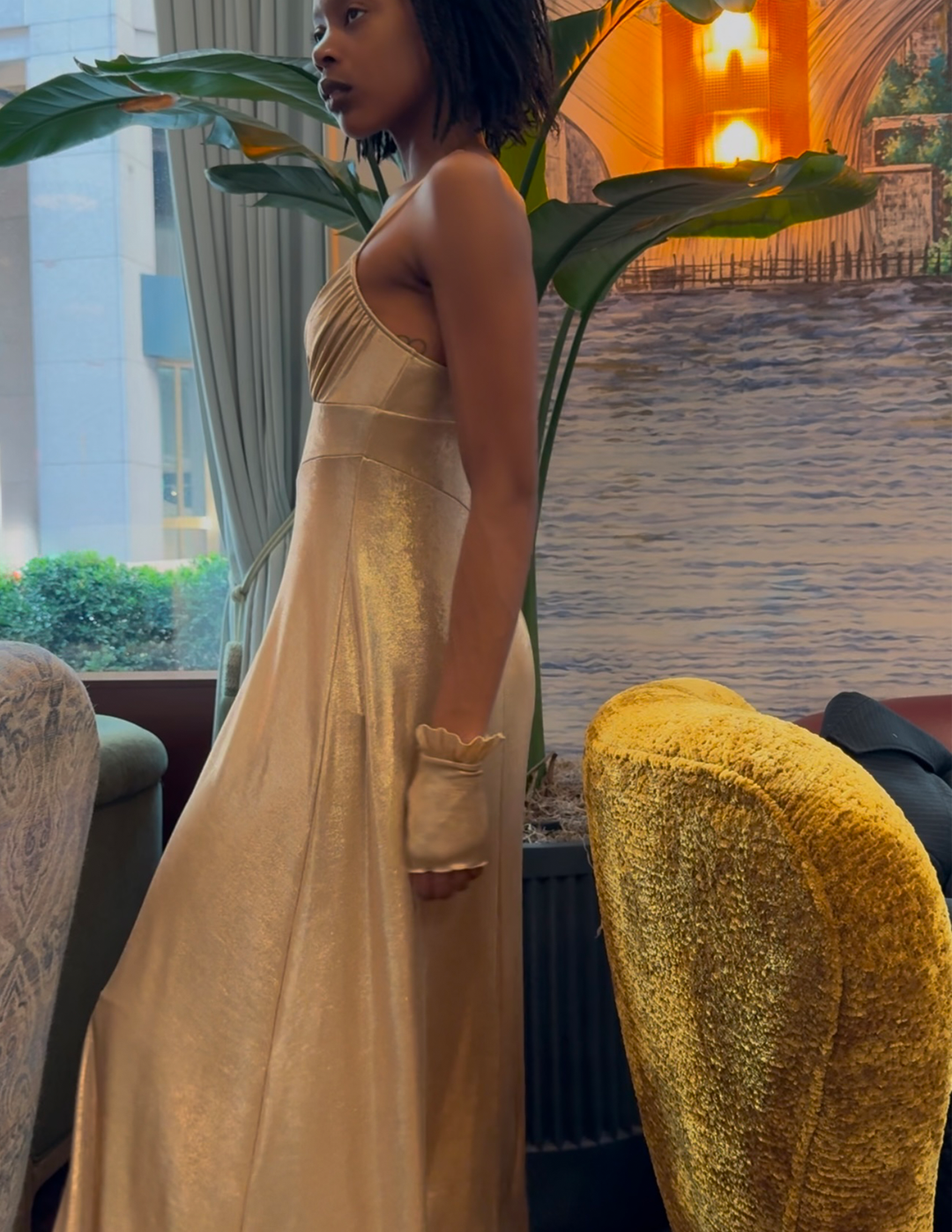 Pink Gold Venice Gown