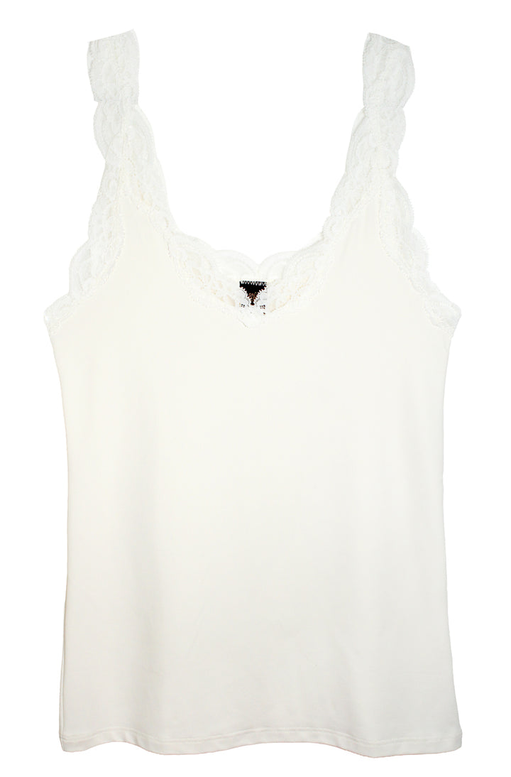 Delicious with Lace Deep V Tank