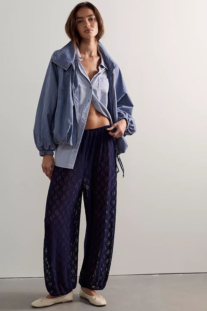 Stretch Lace Balloon Pant