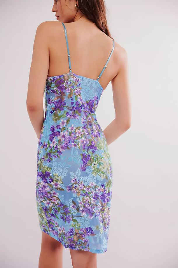 Lavender Bouquet Underwire Slip