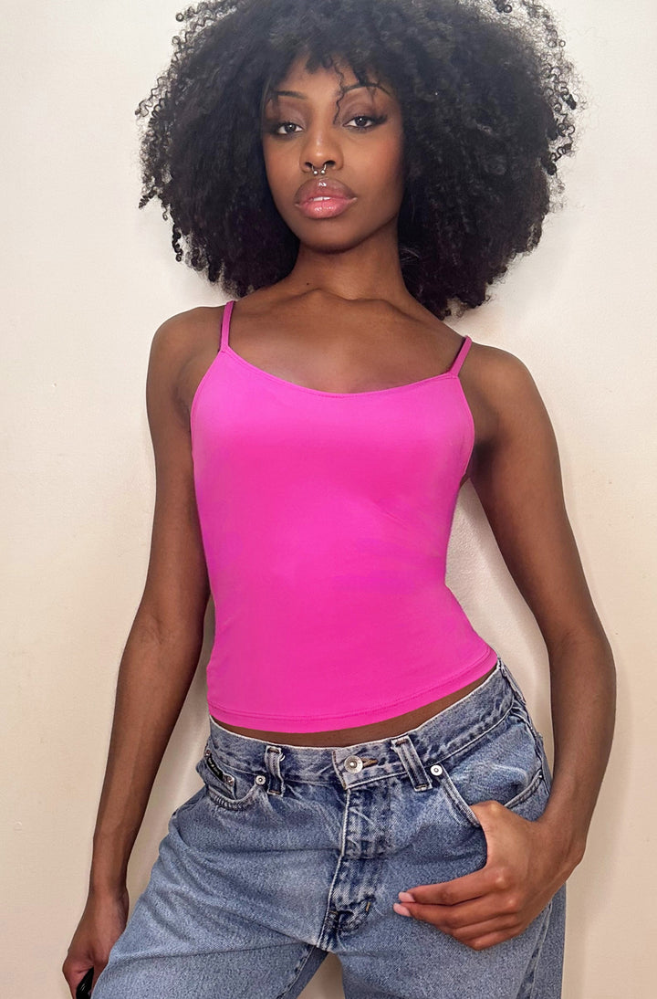 Delicious Adjustable Strap Cami Hip Length