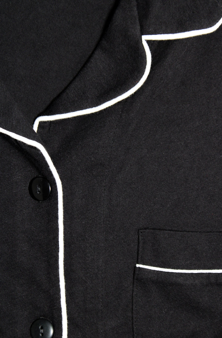 Organic Cotton Piped Pajamas