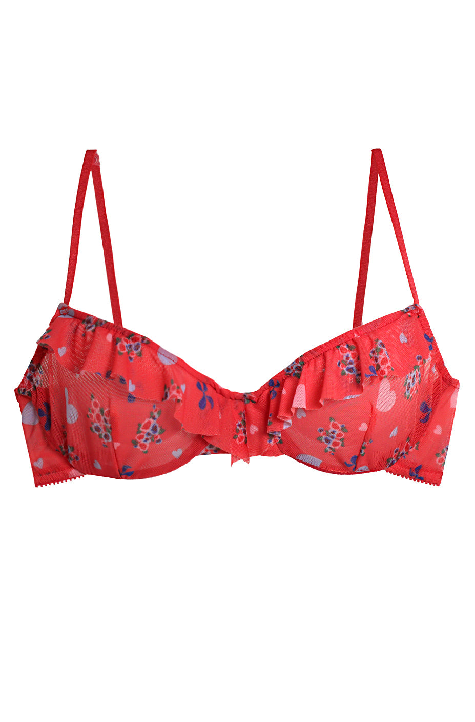 Heartbreaker Ruffle Underwire Bra