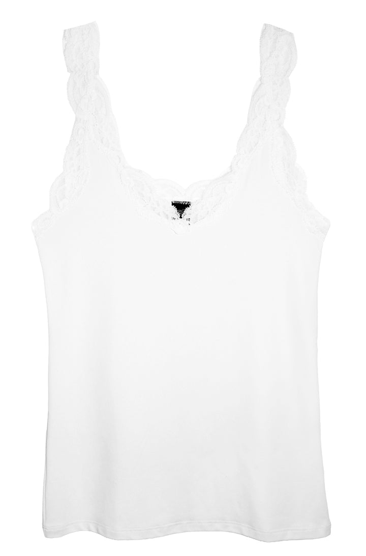 Delicious with Lace Deep V Tank