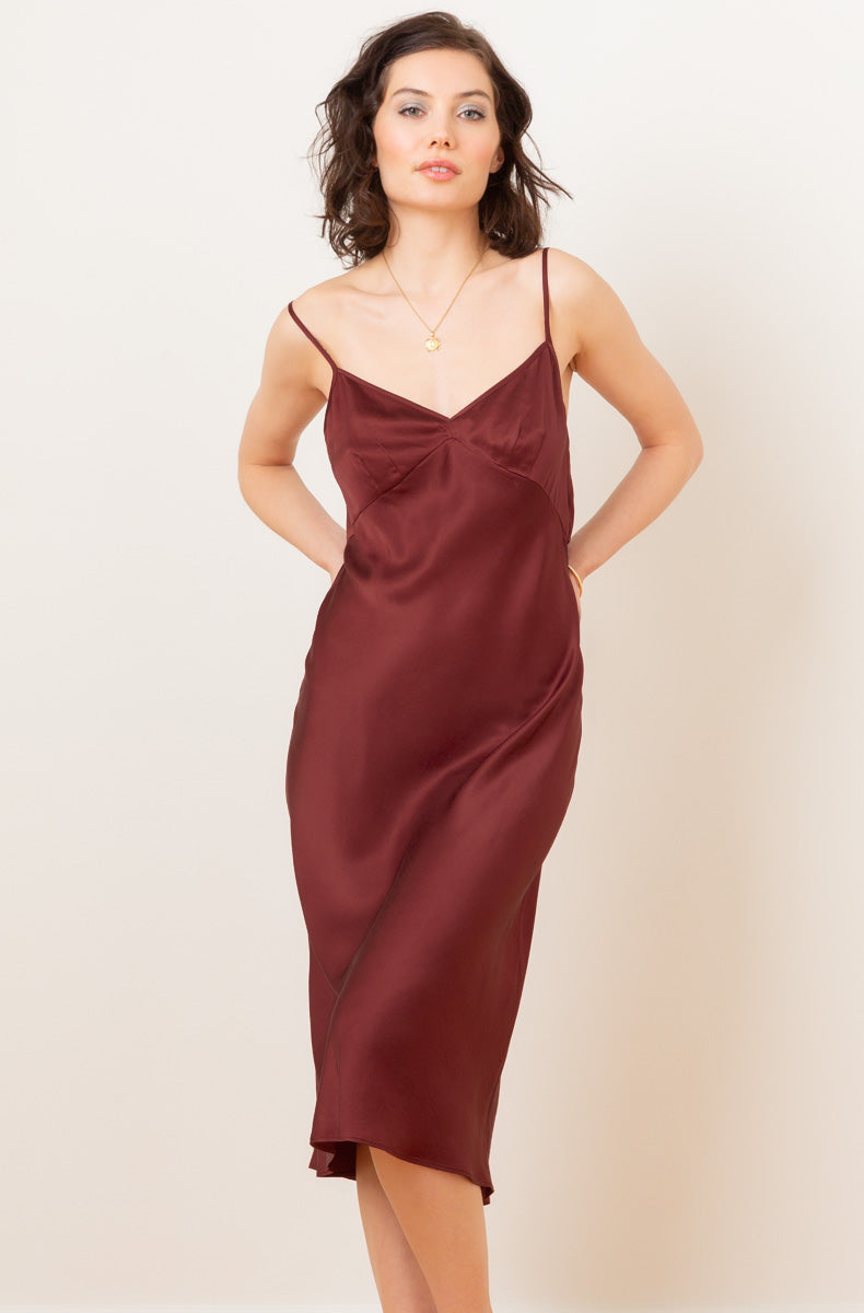 Knee Length Slip Dress Silk Knee-Length Slip – Only Hearts