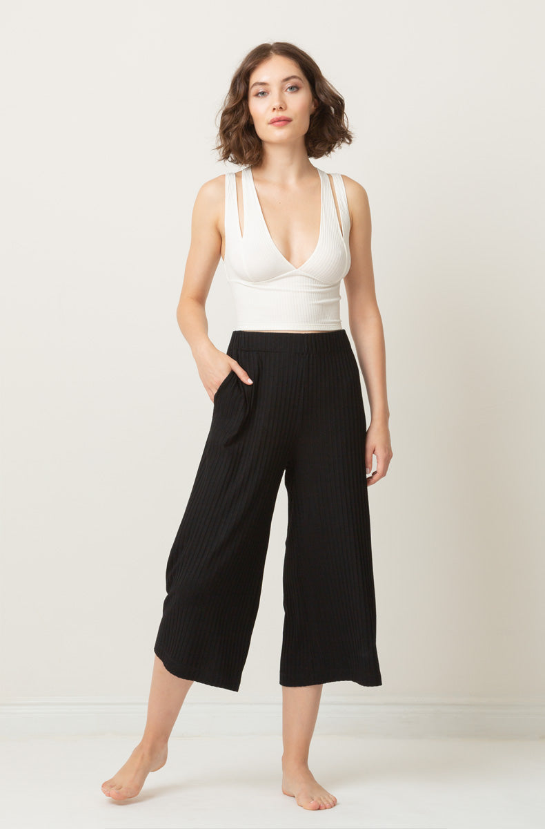 Sleeping Some Double Strap Crop Top