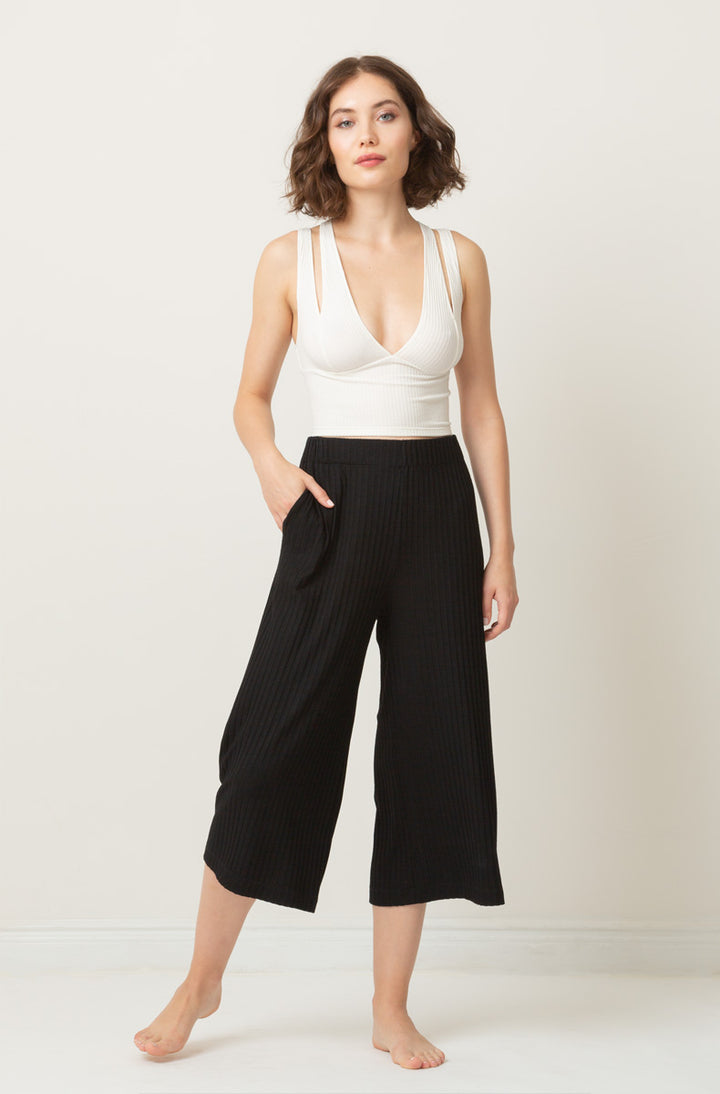 Sleeping Some Double Strap Crop Top