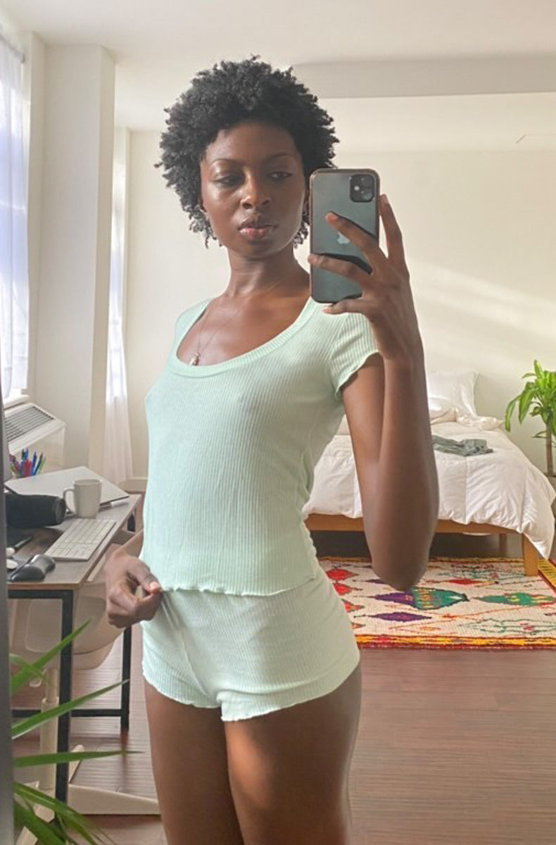 Feather Weight Rib Baby Tee