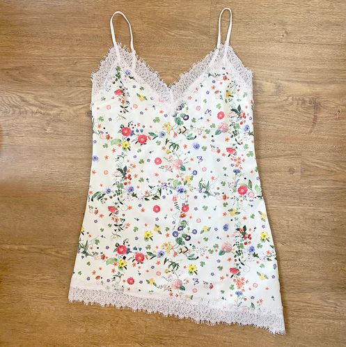 Marianne Floral Asymmetric Slip