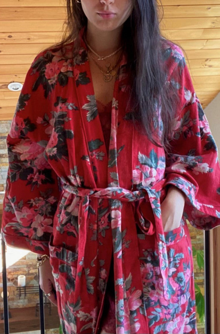 Bourbon Rose Kimono