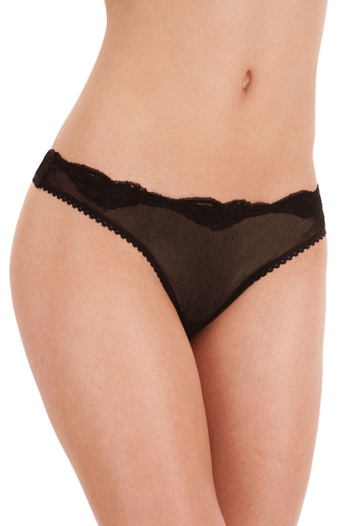 Tulle with Lace Low Rise Thong