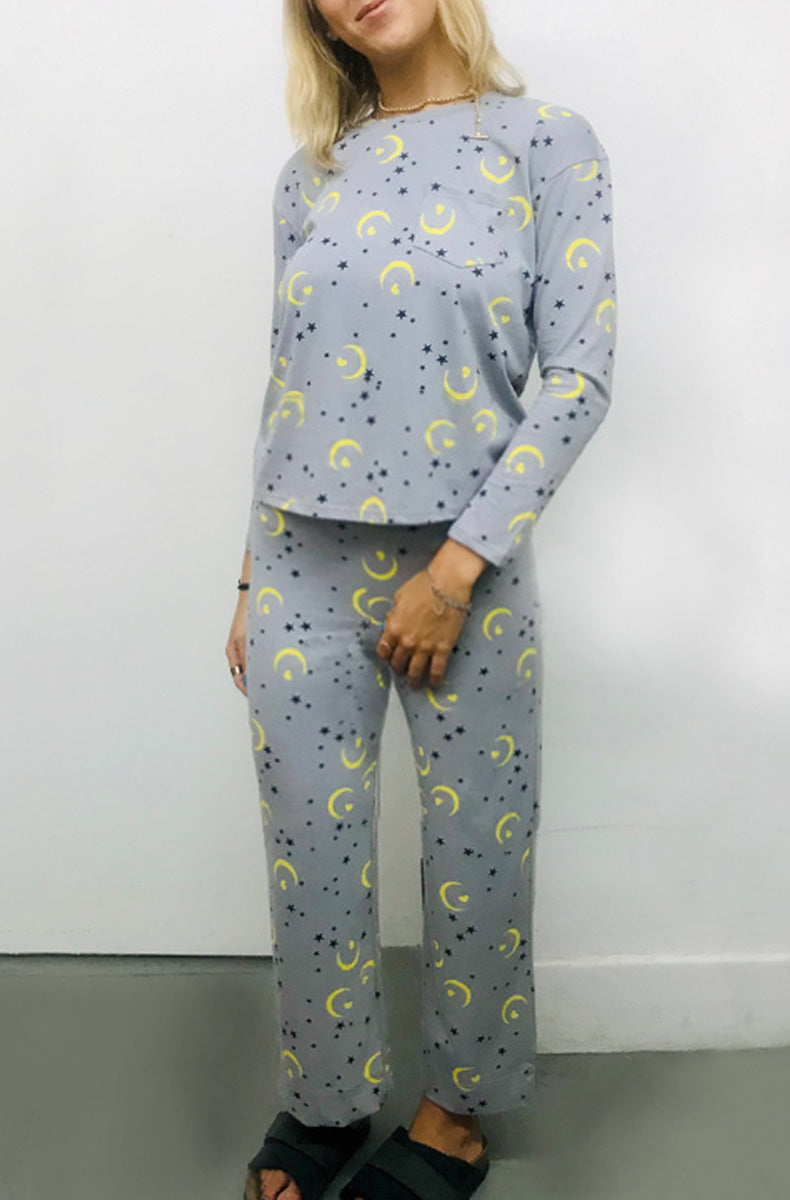 Organic Cotton Moon & Stars Pocket T
